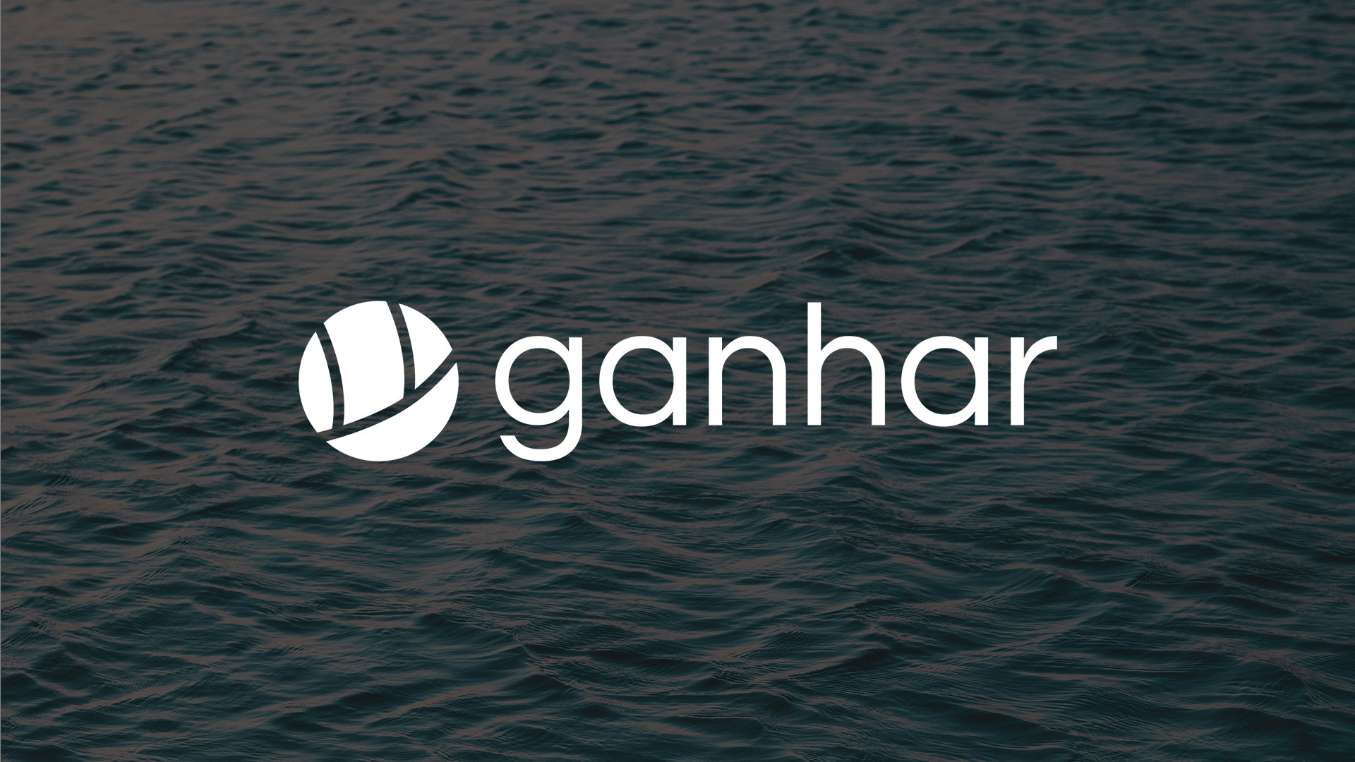 Ganhar bilde av logo på sjø